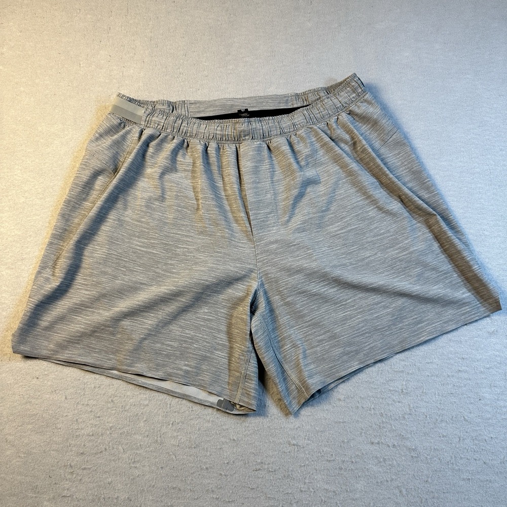 Lululemon Surge Short 6 Inch Lined Lightweight Running Gray Mens XL